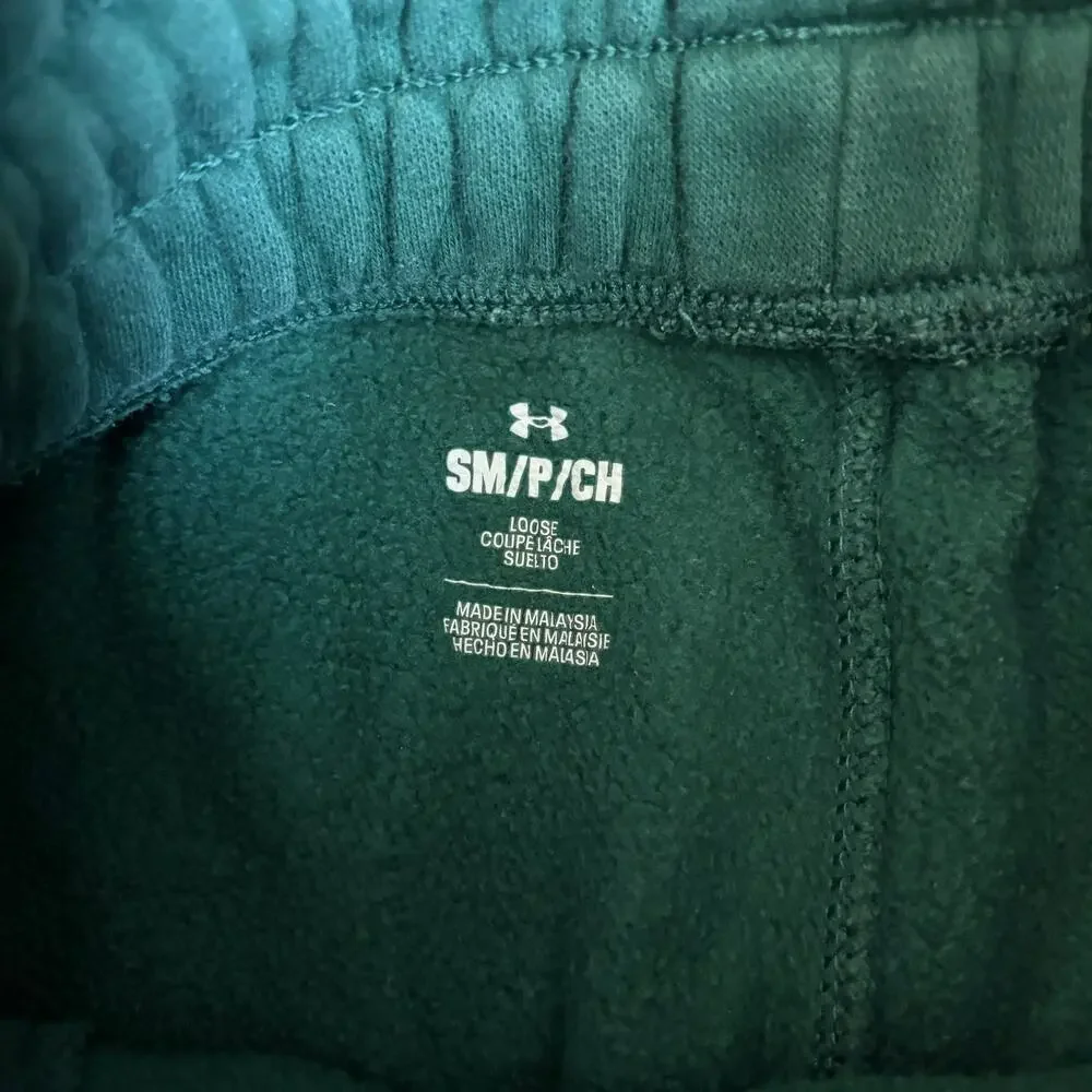 Under Armour Sweat Shorts Green Women's XS Cheer Athleisure Loungewear